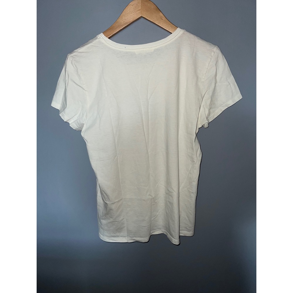 47 Brand Miami Dolphins Womens Large Graphic T-Shirt White NFL Vintage Style - Picture 3 of 4
